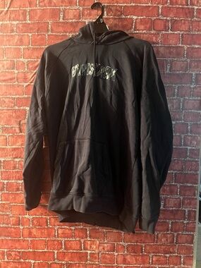 Gymshark Black Logo Hooded Sweatshirt (tm85)